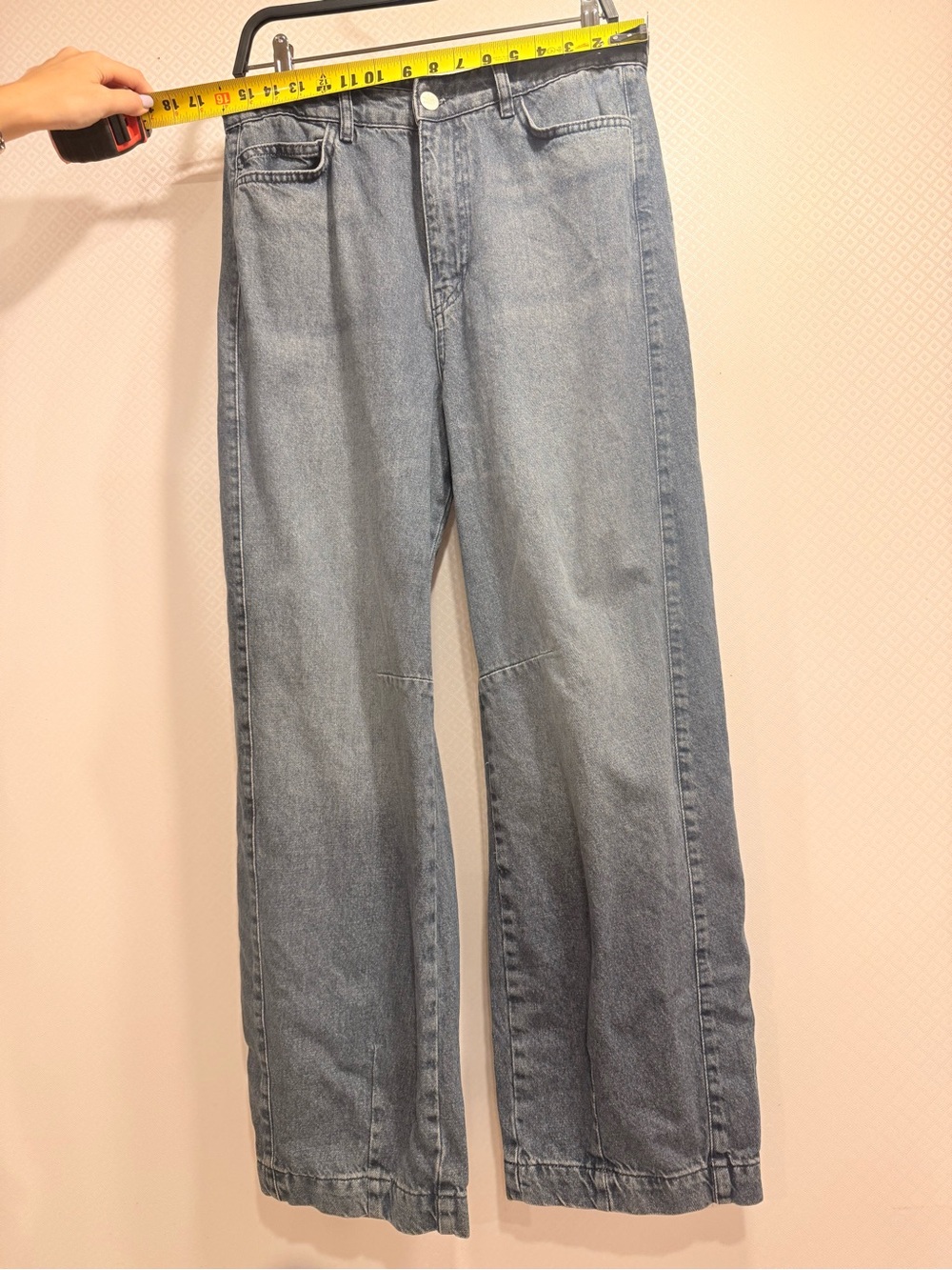 Damson Madder Neve Embroidered High-Rise Straight-Leg Jeans Size 12 - Picture 6 of 16